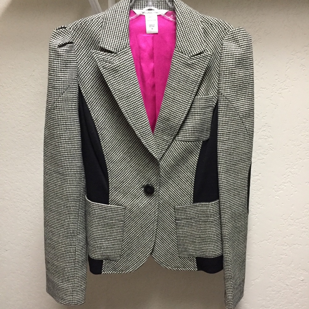 Diane Von Furstenberg Houndstooth Blazer